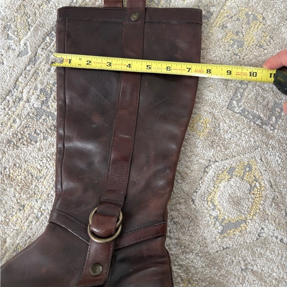Cole Haan Brown Leather Riding Boots - Picture 9 of 13